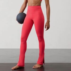 Athleta Elation Split Slim Flare Pant In Punch NWT